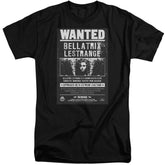 Harry Potter Wanted Bellatrix Men's 18/1 Tall Cotton Short-Sleeve T-Shirt